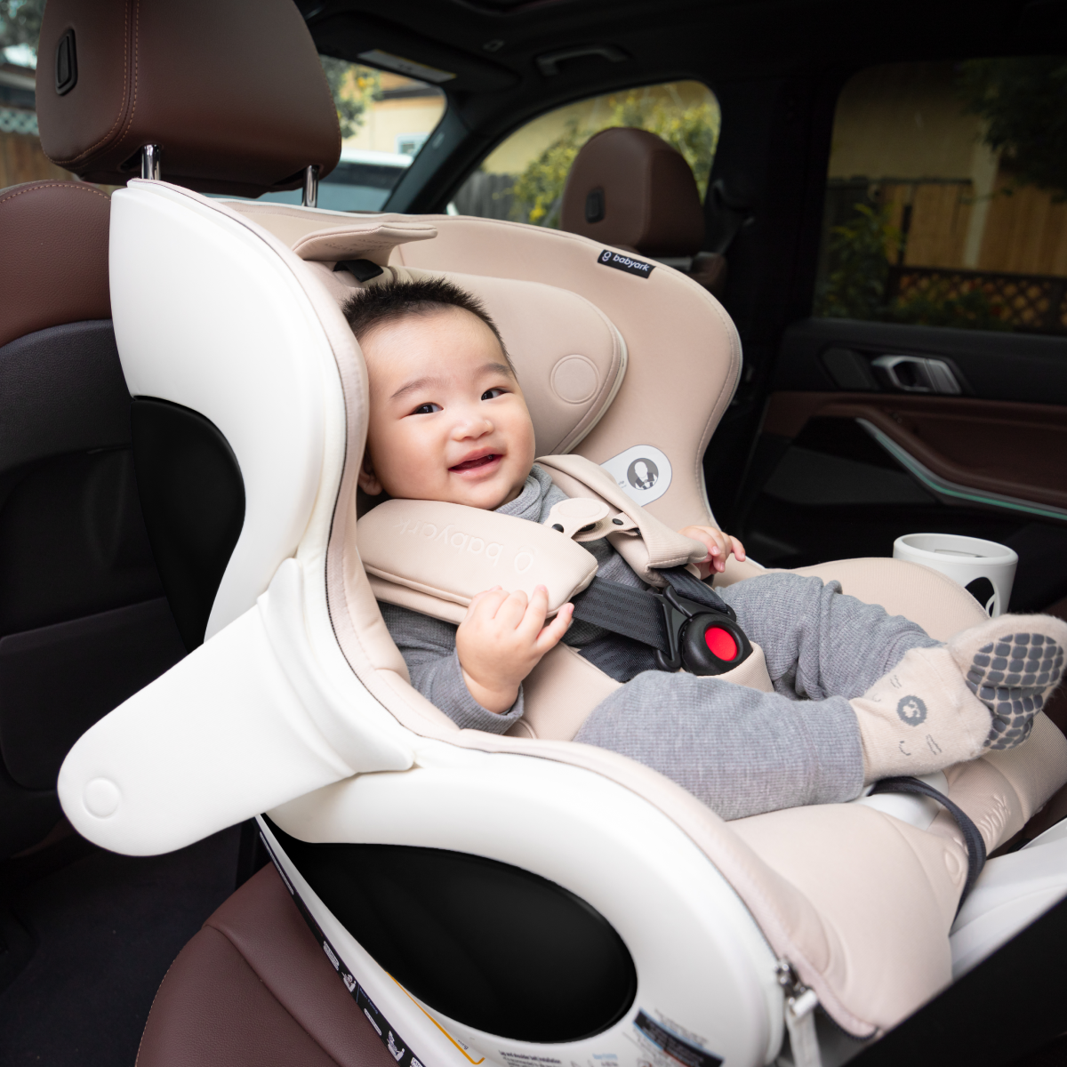 Babyark Convertible Car Seat Smart Eggshell White Moonlight